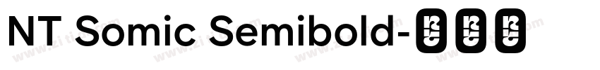 NT Somic Semibold字体转换